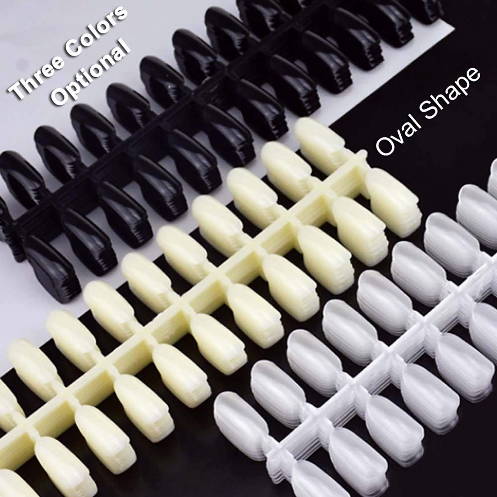 240Pcs Oval False Nails - Salon Quality Fake Nails for DIY Nail Art | Long Lasting Acrylic Nails for Women, Perfect for Parties, Weddings & Special Occasions