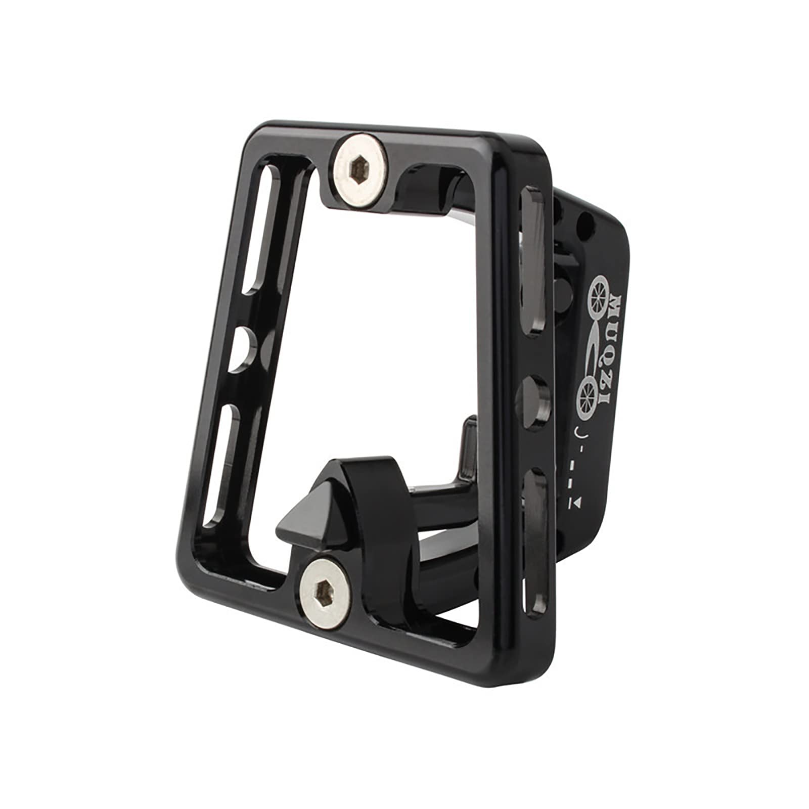Rayblow Universal Folding Bike Front Carrier Block - Aluminum Alloy Mount Base with Screws for Bicycle Bags & Accessories | Perfect for Commuting, Shopping & Outdoor Adventures (Black)