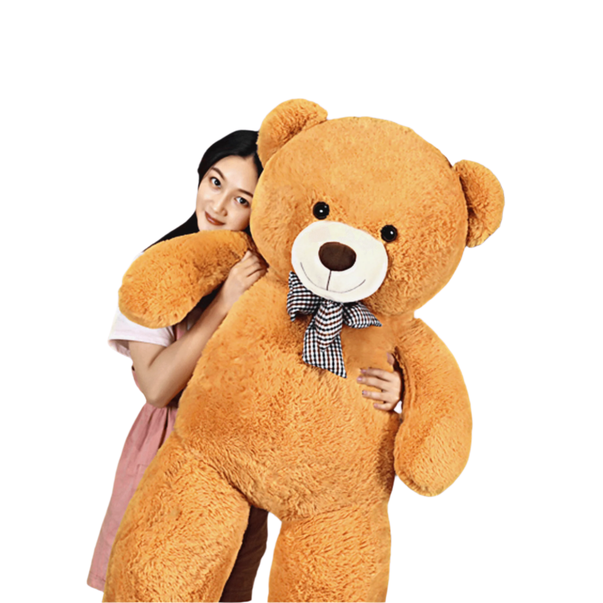 4.5 Ft Giant Life Size Teddy Bear Plush Stuffed Animal - Perfect for Gifts, Home Decor, and Cuddling