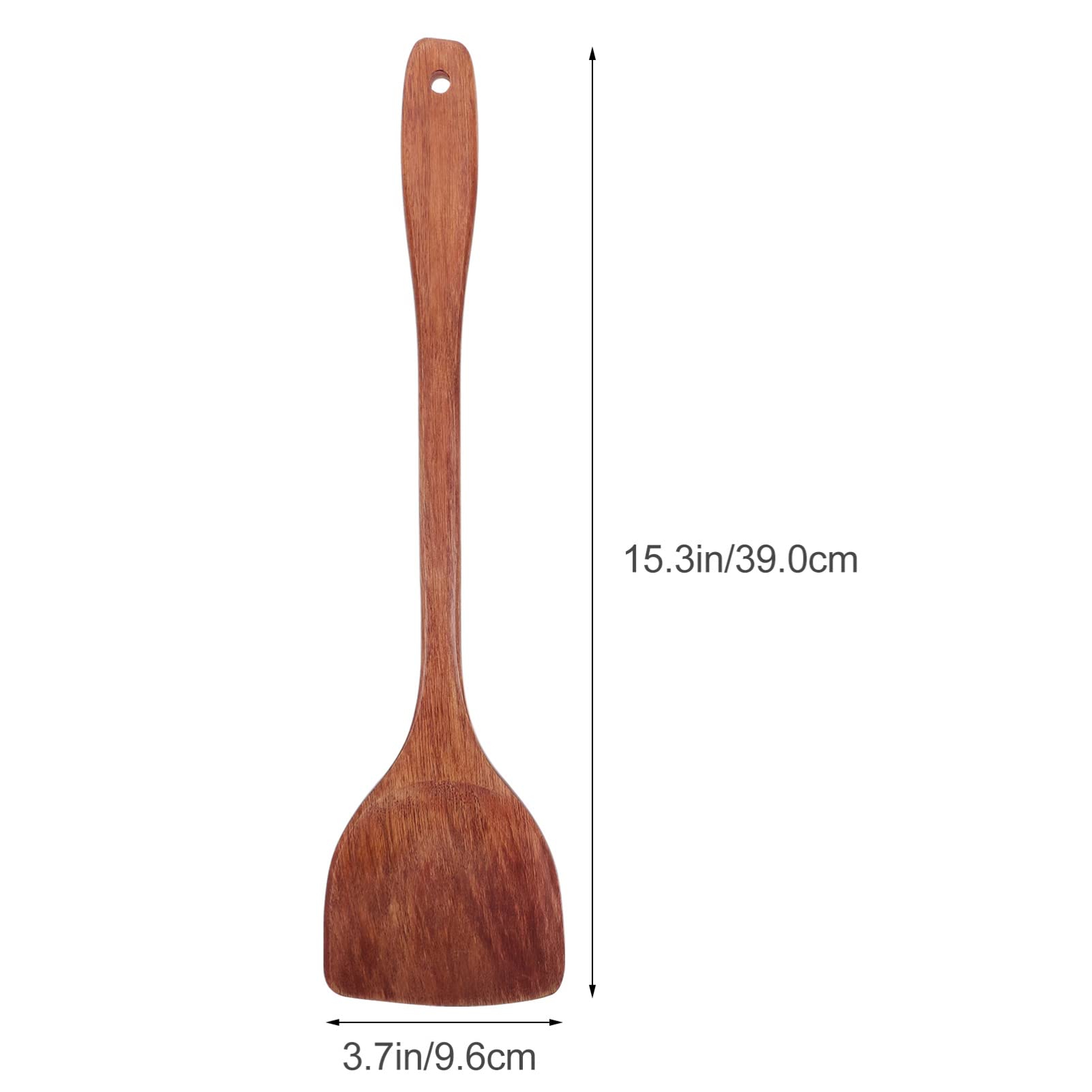 HEMOTON 2-Pack Wooden Spatula Set - Square Turner, Cooking Utensil, Kitchen Fish Spatula with Long Handle for Baking, Frying & Serving - Perfect for Non-Stick Pans & Everyday Cooking