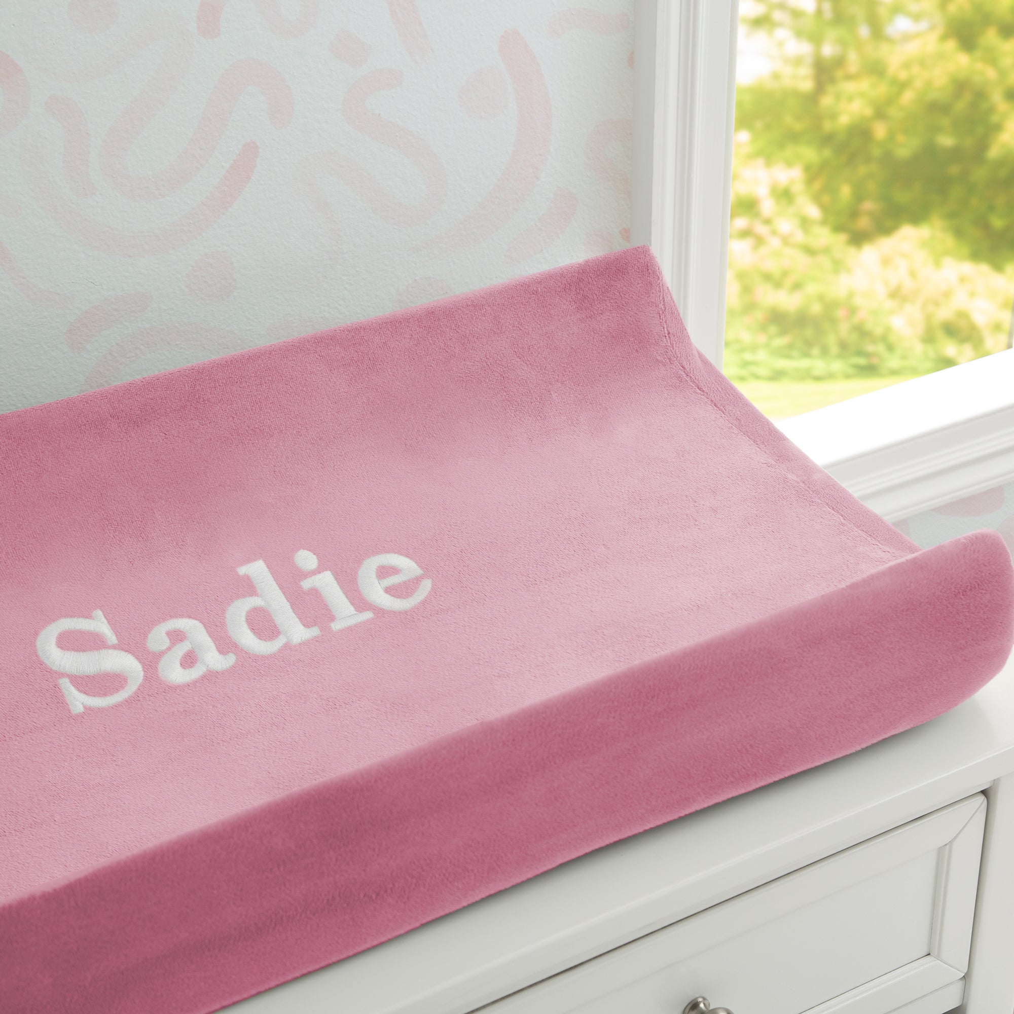 Personalized Contoured Changing Pad with Soft Plush Cover - Waterproof Baby Changing Mat for Nursery, Travel & Diaper Bag - Perfect for Newborns & Toddlers