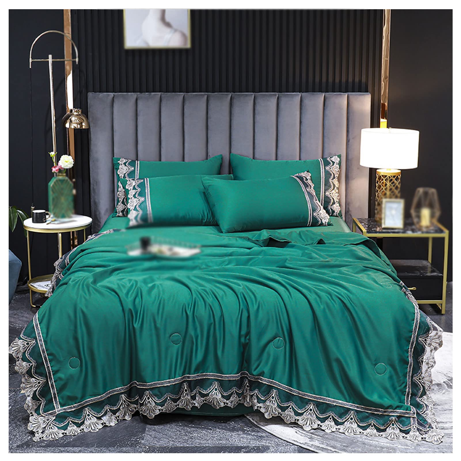 2022 New Washed Silk Summer Cooling Comforter Set - Tencel Air Conditioning Quilt for Adults & Teens, 200x230cm - Perfect for Hot Weather, Bedroom & Guest Room Use