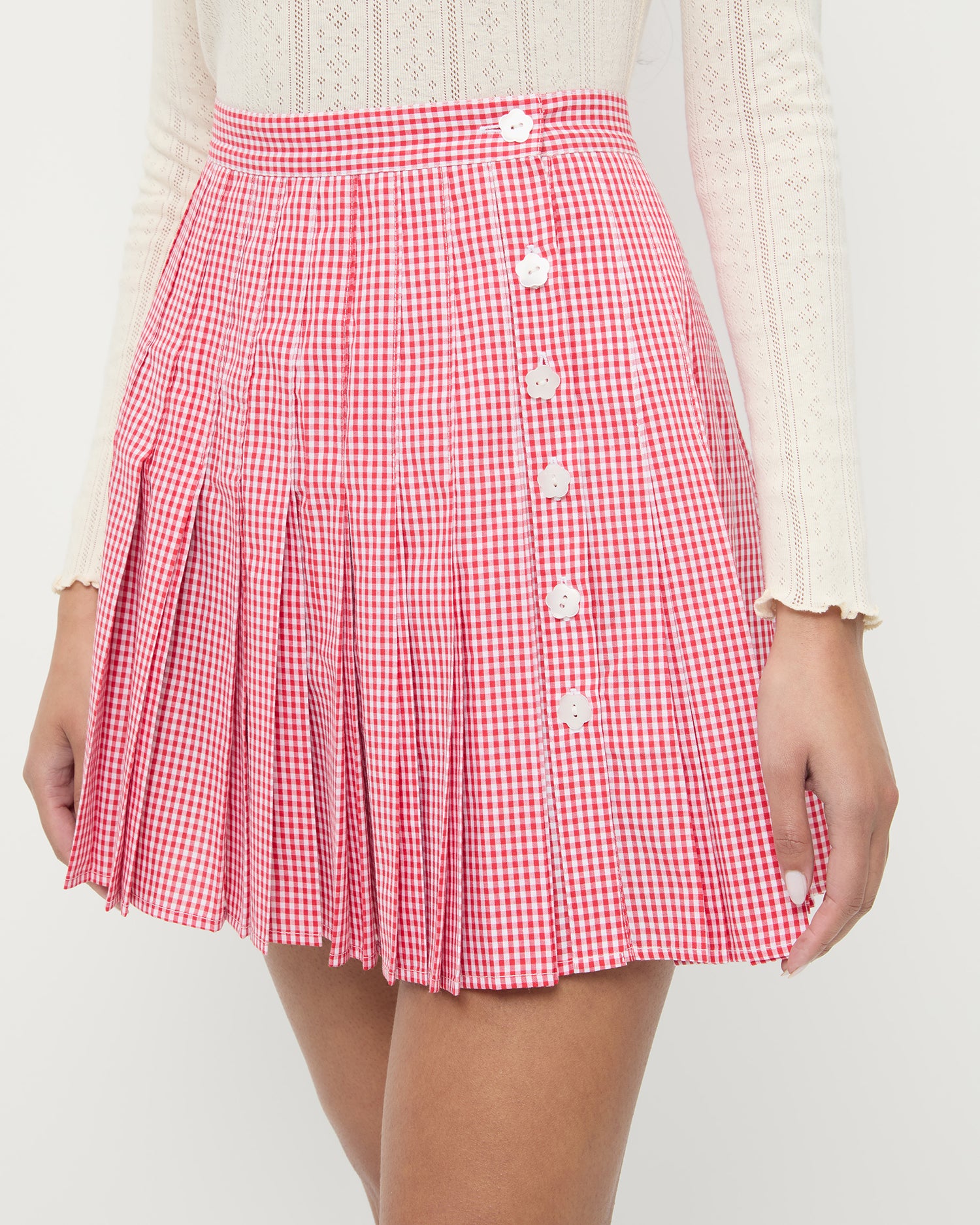 Caroline Mini Skirt - Women's High Waisted Stretch Denim Short Skirt | Perfect for Summer Outfits, Parties & Casual Wear