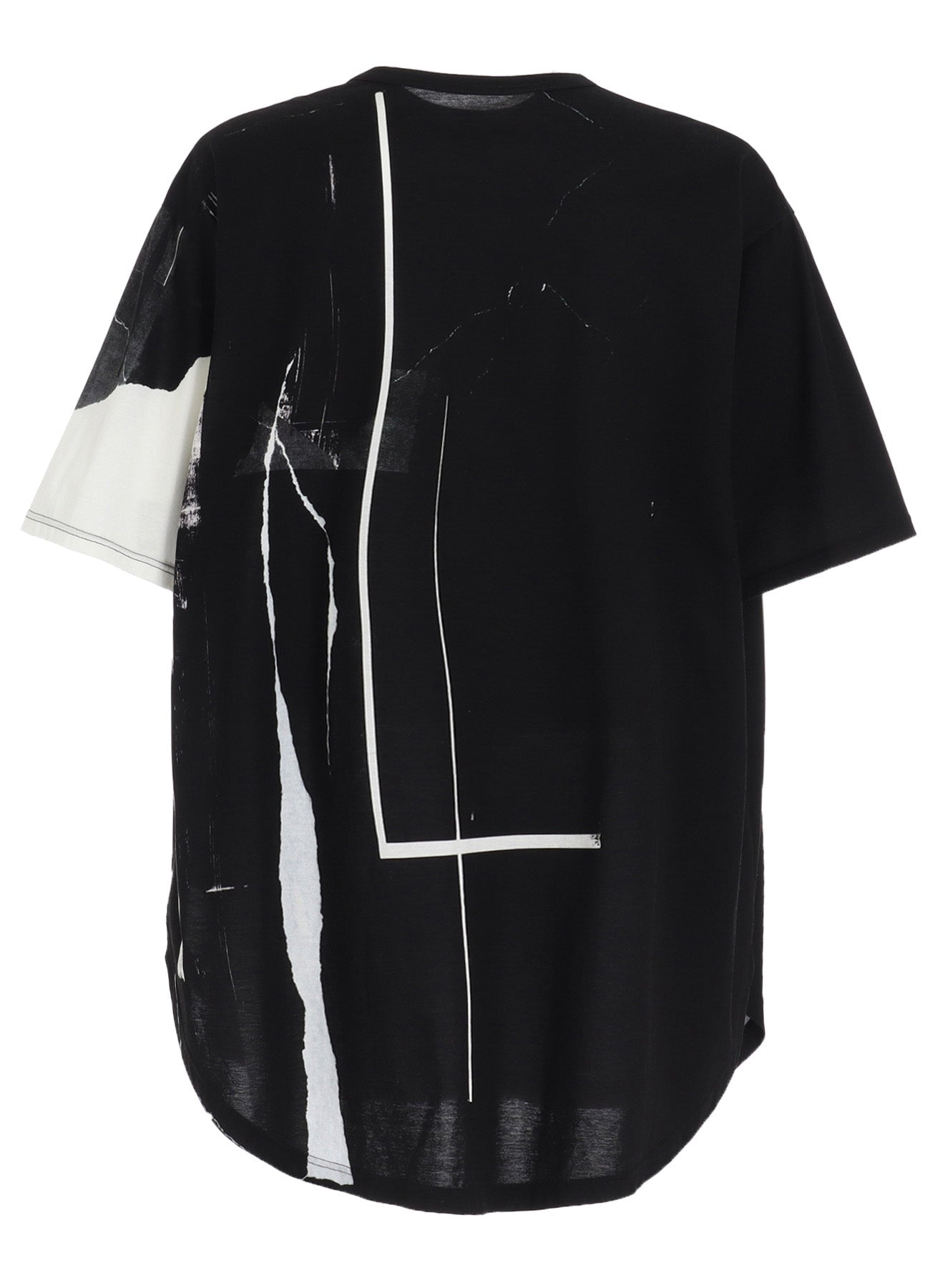 Soft Cotton Jersey Torn Hem Round Neck Jumbo T-Shirt for Women - Casual Short Sleeve Tee for Everyday Wear, Street Style & Layering