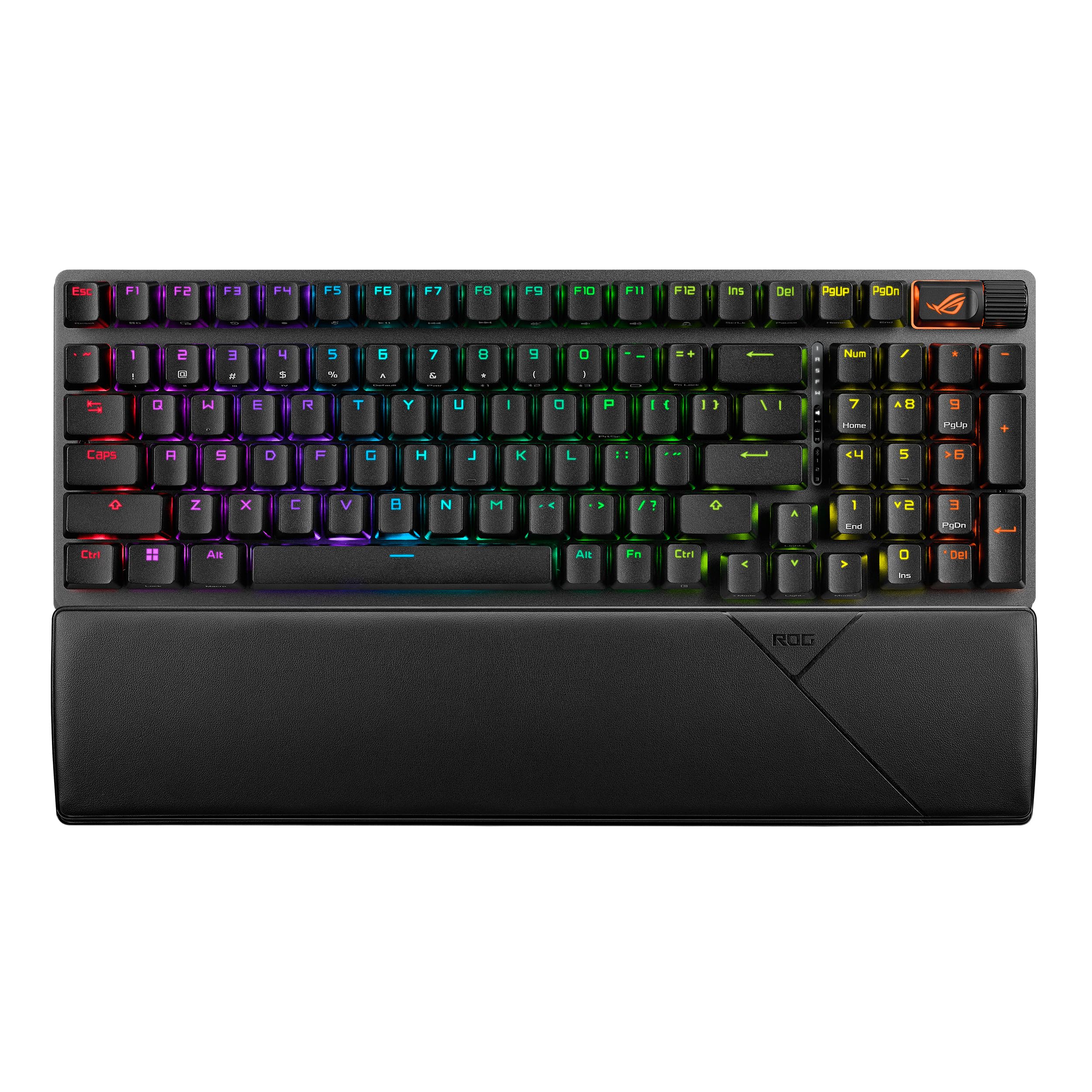 ASUS ROG Strix Scope II 96 Wireless Mechanical Gaming Keyboard - Tri-Mode Bluetooth/2.4GHz/USB, Hot-Swappable ROG NX Snow Switches, PBT Keycaps, RGB Backlit (Black) | Perfect for Esports, Streaming & Office Work