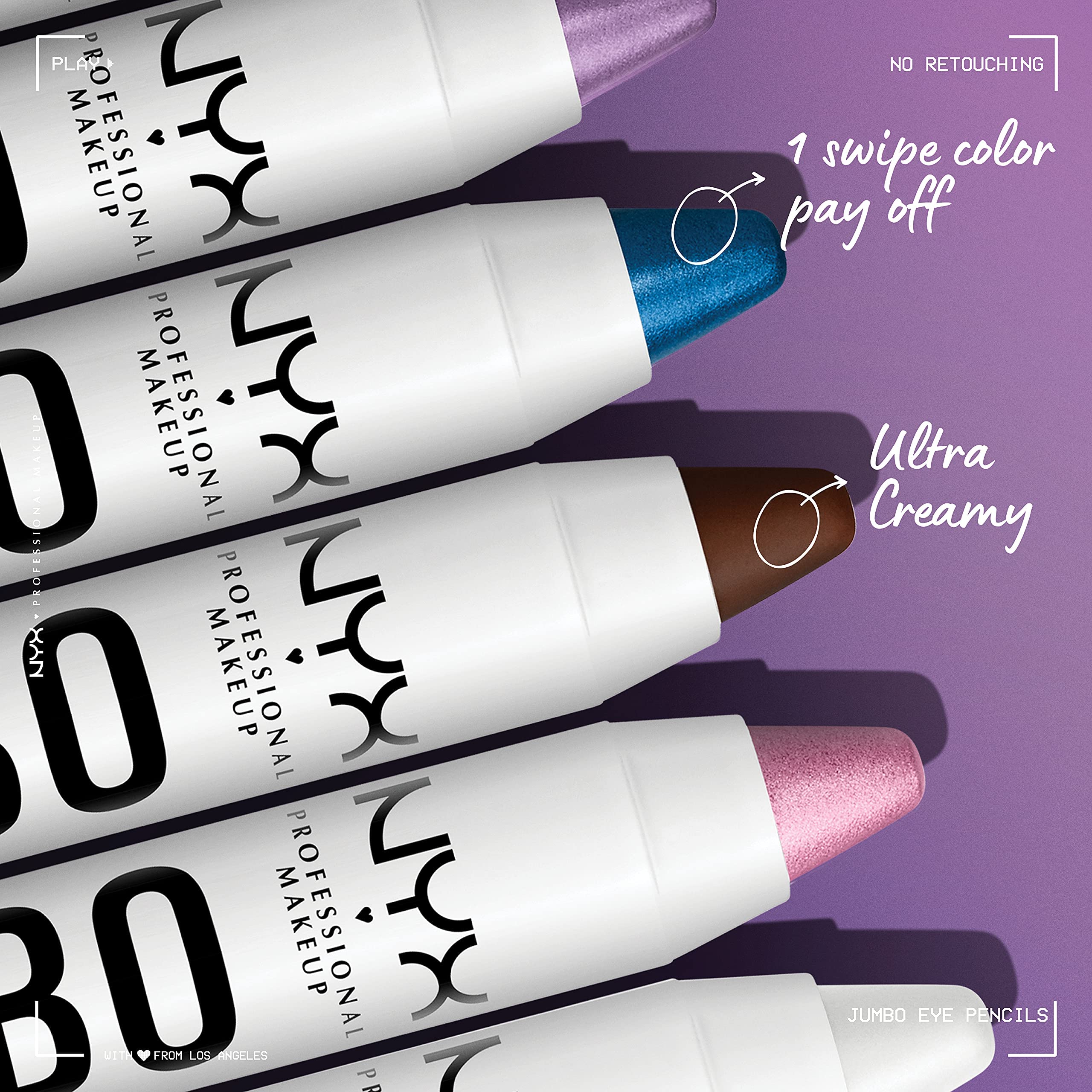NYX Professional Makeup Jumbo Eye Pencil in Milk & Slim Lip Pencil in Nude Pink - 2-Piece Eye & Lip Liner Set for Smoky Eyes & Natural Lips Makeup