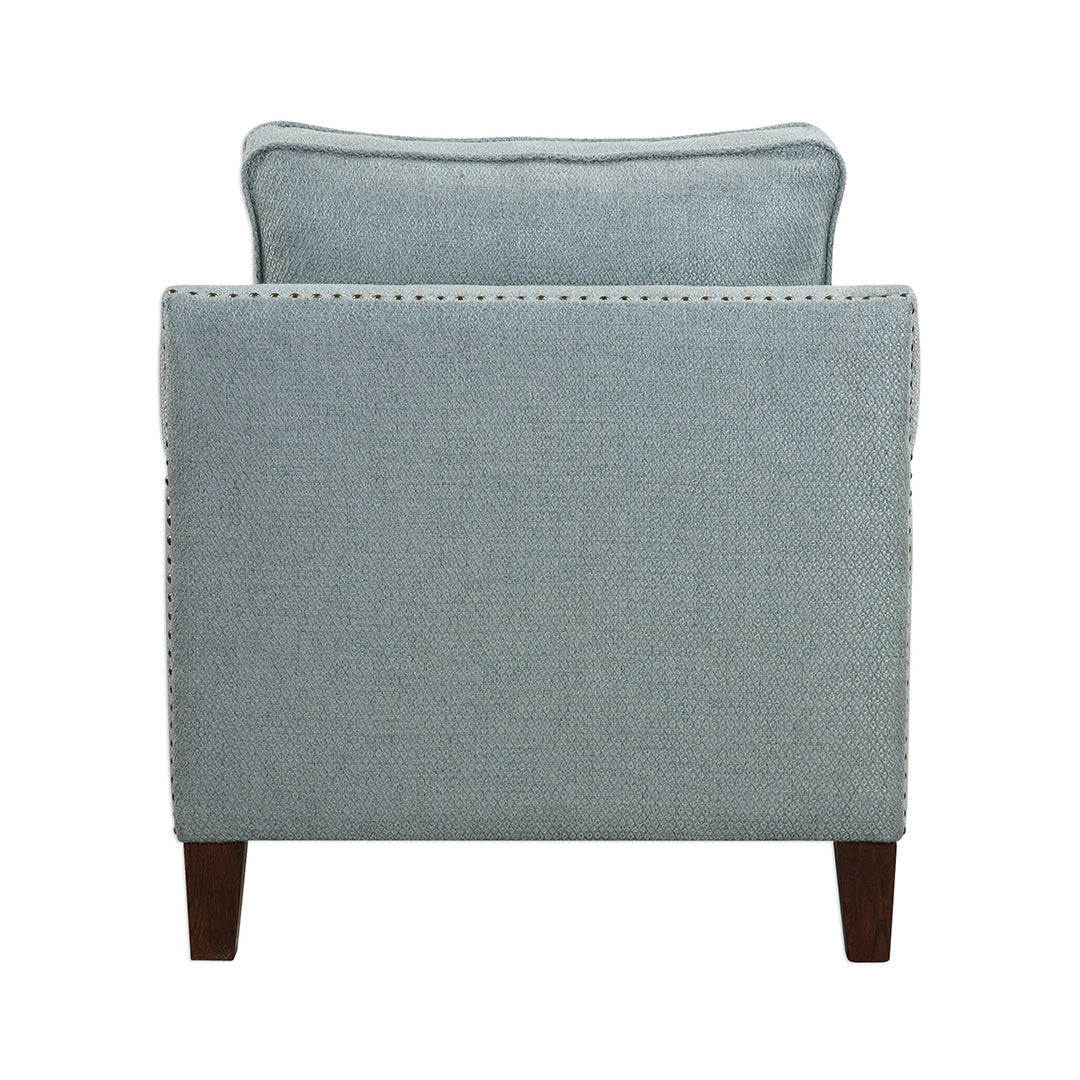Huntington Chair - Modern Accent Chair for Living Room, Bedroom & Office - Stylish Upholstered Armchair with Solid Wood Legs - Perfect for Home Decor, Relaxing & Reading