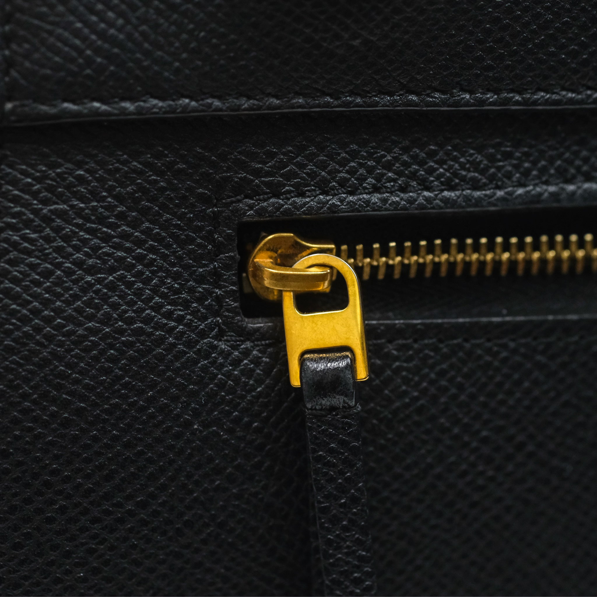 Celine Micro Belt Bag in Black Grained Calfskin with Gold Hardware - Luxury Crossbody Bag for Women, Perfect for Work, Travel & Evening Events