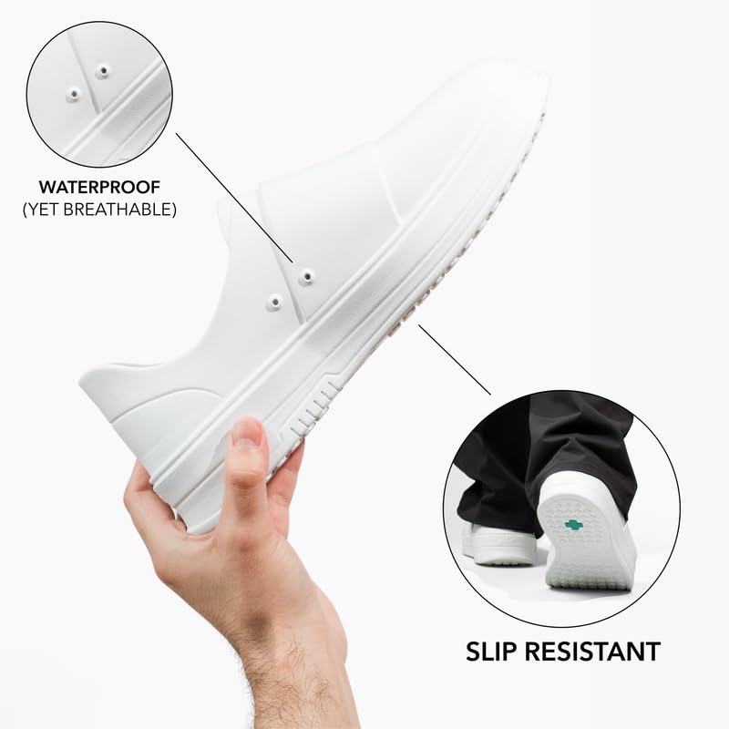 Gales Frontline Nurse Shoes for Women & Men - Lightweight, Slip-Resistant Work Sneakers | Waterproof & Easy to Clean Healthcare & Food Service Footwear | Ideal for Hospitals, Clinics & Restaurant Workers