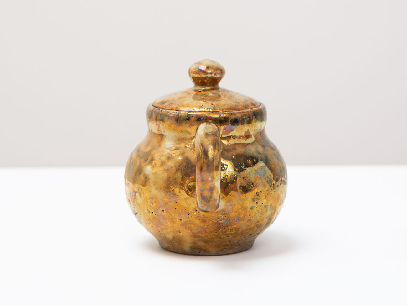 Shino Gold Glaze Ceramic Vase - Handcrafted Japanese Pottery for Home Decor, Wedding Centerpiece & Luxury Gift