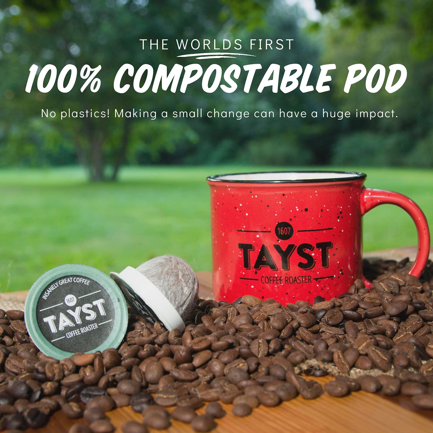 Tayst Coffee Pods - Defiantly Decaf Dark Roast K-Cups | Compatible with Keurig Coffee Makers | Sustainable Single-Serve Coffee Pods (30 Count) | Perfect for Home, Office & Morning Brews