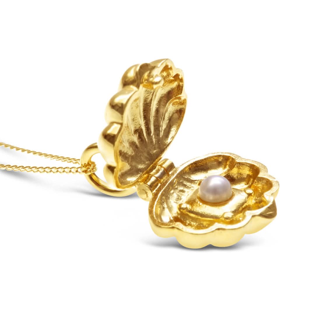 Magical Charm Necklace with Shell & Gold Pendant - Bring Good Luck & Positive Energy | Perfect for Gifts, Spiritual Healing & Everyday Wear