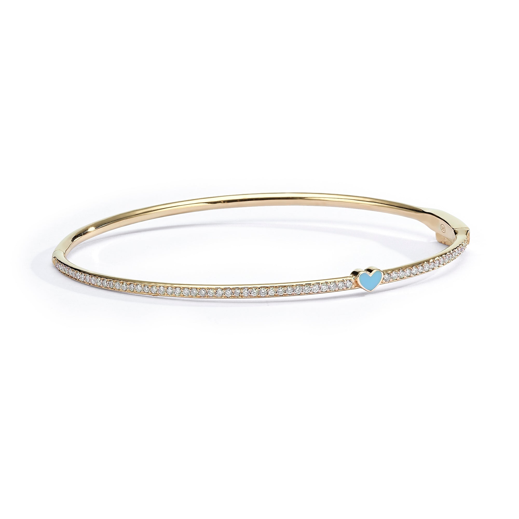 One Heart Bangle Bracelet for Women - Elegant Adjustable Cuff Jewelry Gift for Her - Perfect for Valentine's Day, Anniversary & Special Occasions