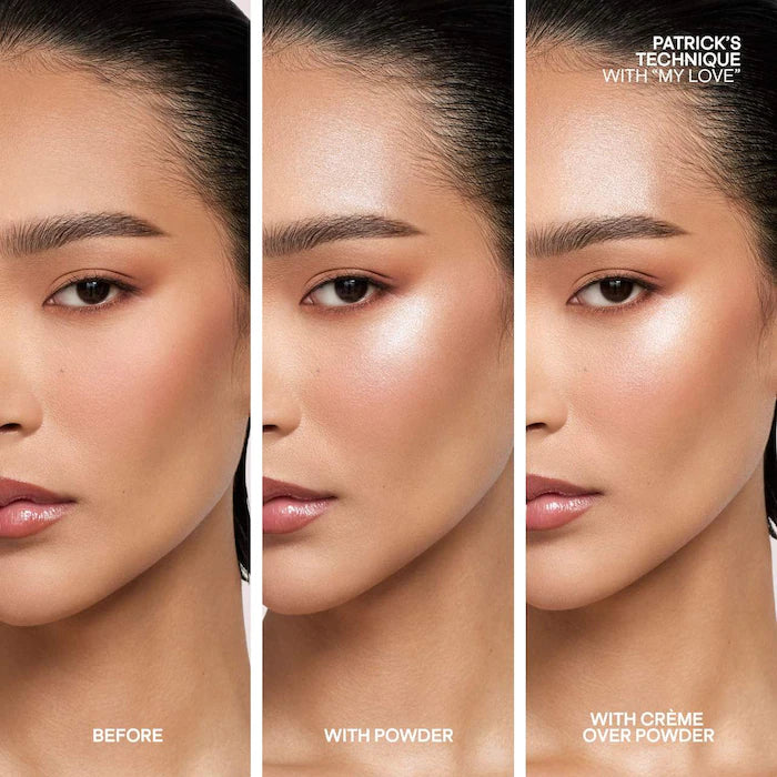 Patrick Ta Major Glow Duo - Cream & Powder Highlighter for a Radiant Glow | Perfect for Contouring & Everyday Makeup