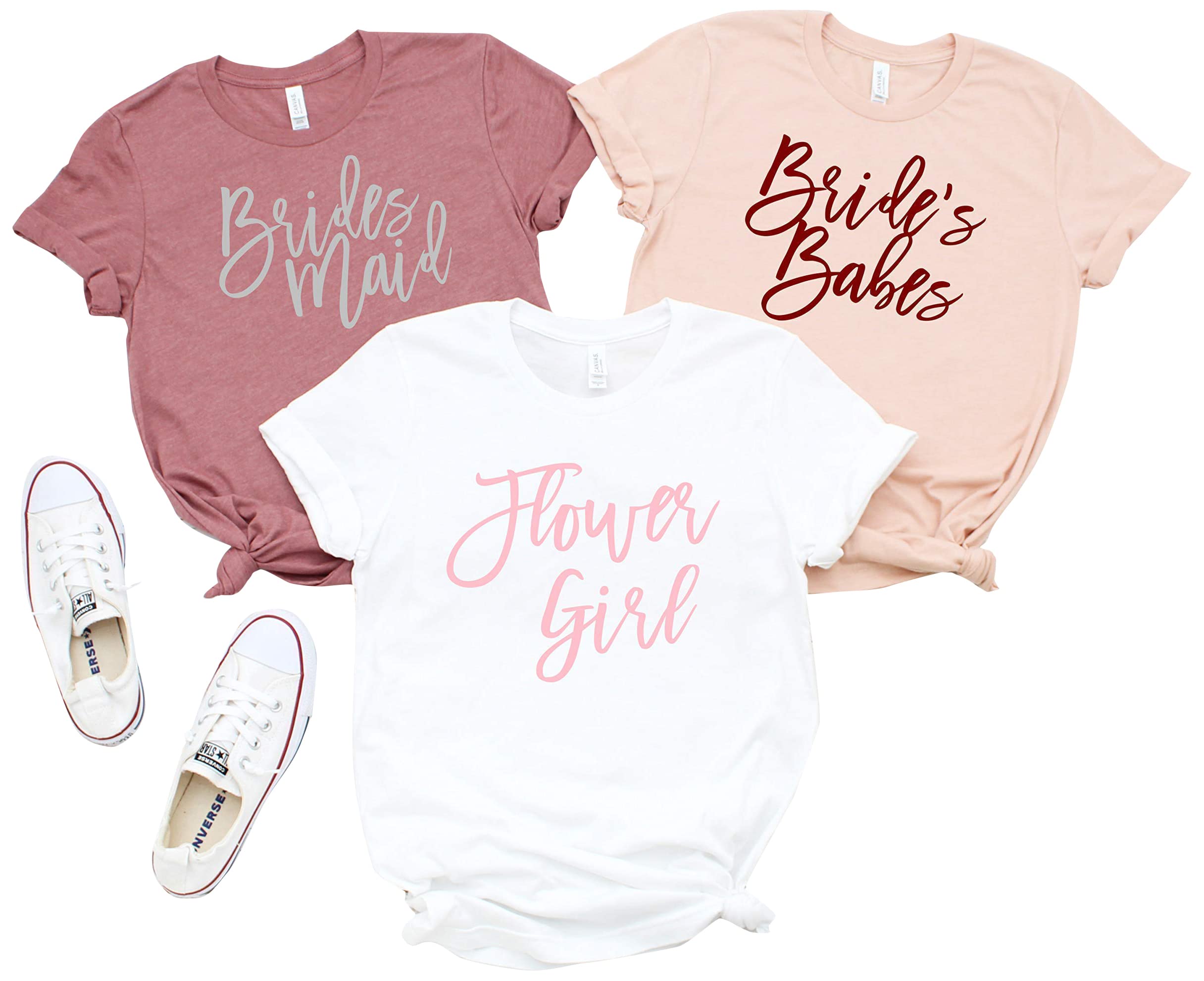 Flower Girl T-Shirt | Bachelorette Party Shirt | Bridesmaid Gift | Wedding Party Apparel - Perfect for Bridal Showers, Rehearsal Dinners & Girls' Night Out