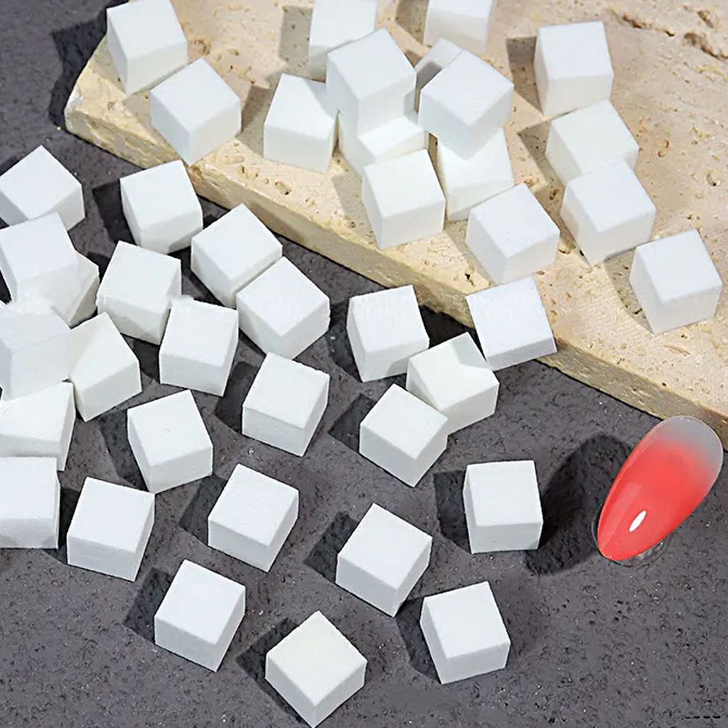 50pcs Cube Sponges for Kitchen Cleaning - Multi-Purpose Scrub Sponges for Dishes, Countertops, and Household Cleaning (Non-Scratch & Durable)