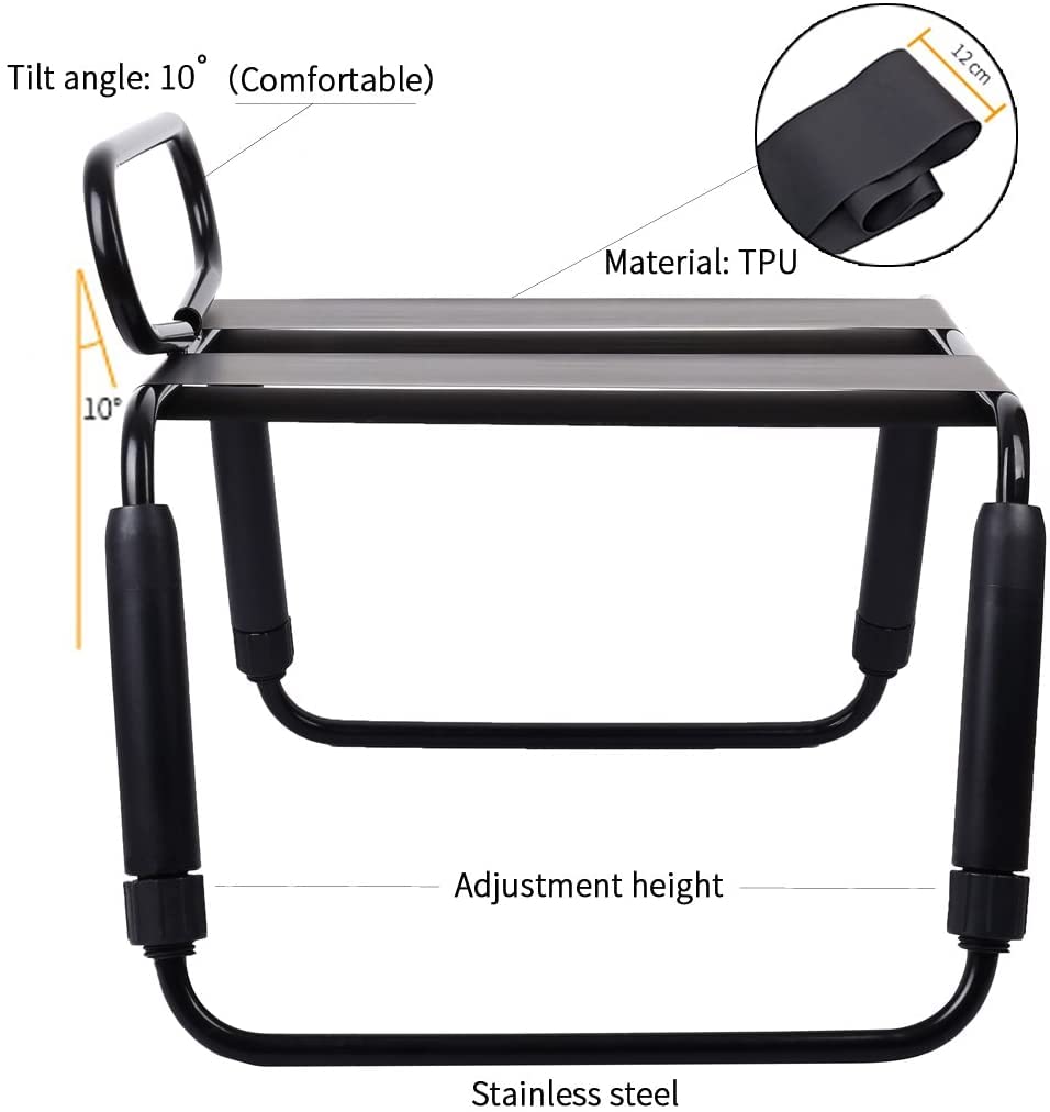 Moonlight Multifunctional Weightless Position Love Bouncer Chair for Couples - Adjustable Sex Furniture for Bedroom & Bathroom (Black) - Perfect for Romantic Nights & Spicing Up Intimacy