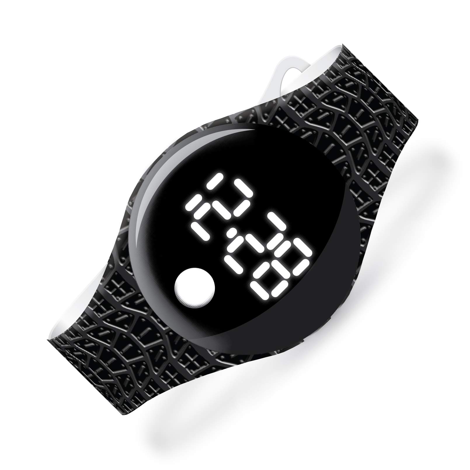 Watchitude BLIP Lightweight Digital Watch for Kids & Adults - Simple Design with Time & Date Display, Fun & Durable for Boys & Girls (Army, Rainbow, Space Styles) - Perfect for School, Sports & Outdoor Activities