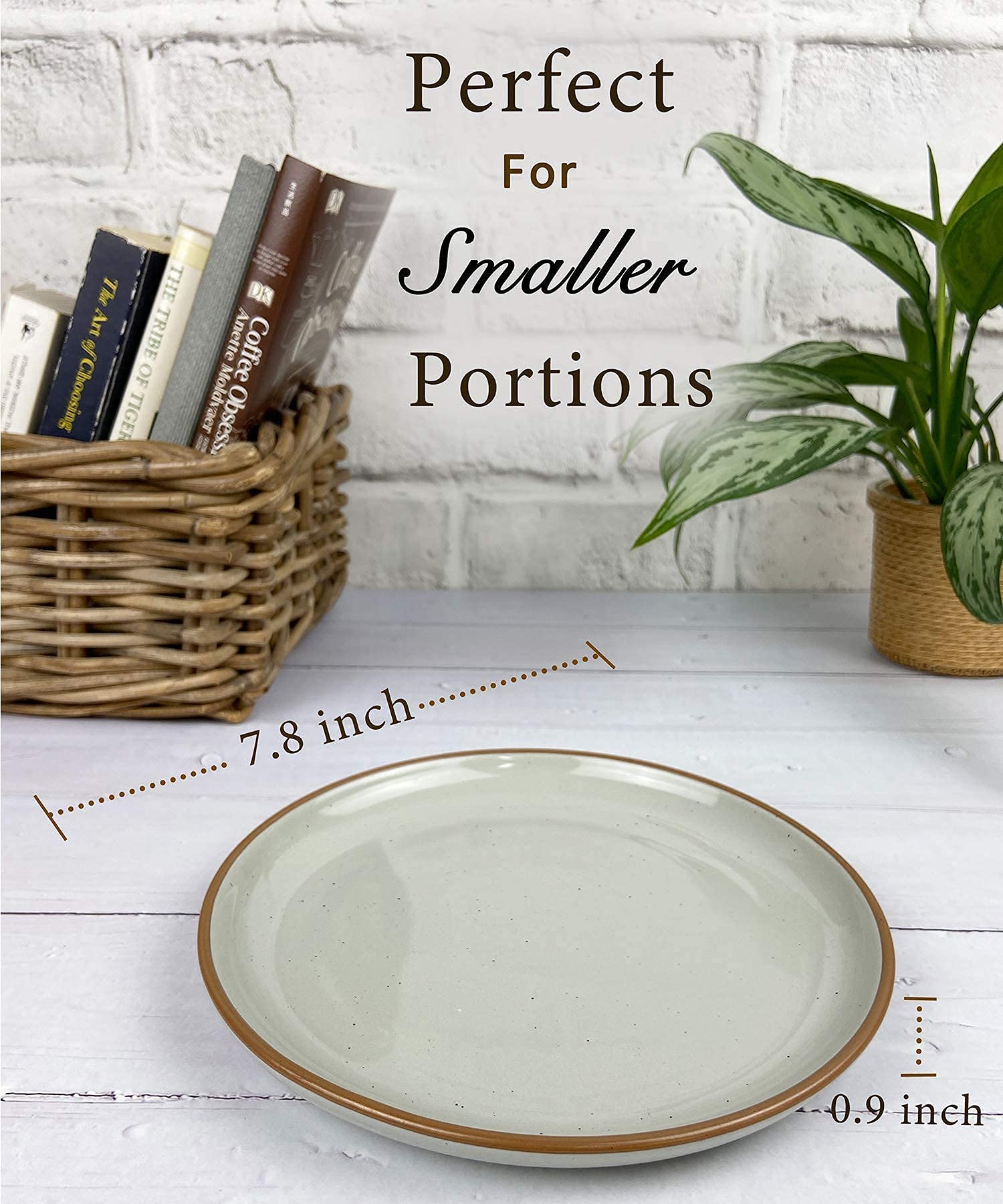 Premium Mora Ceramic Bowls & Plates Set - 16-Piece Earl Grey Dinnerware Collection, Microwave & Oven Safe, Dishwasher Friendly - Perfect for Breakfast, Salad, Cereal & Family Dining