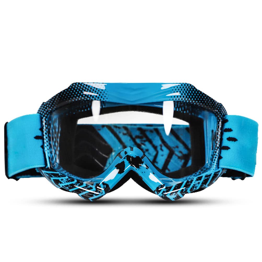 BELINOUS Kids ATV Goggles for Dirt Bike & Motorcycle Riding - Youth Motocross MX Goggles with Soft Strap for Ages 3-12 - Perfect for Off-Road Adventures & Trail Riding