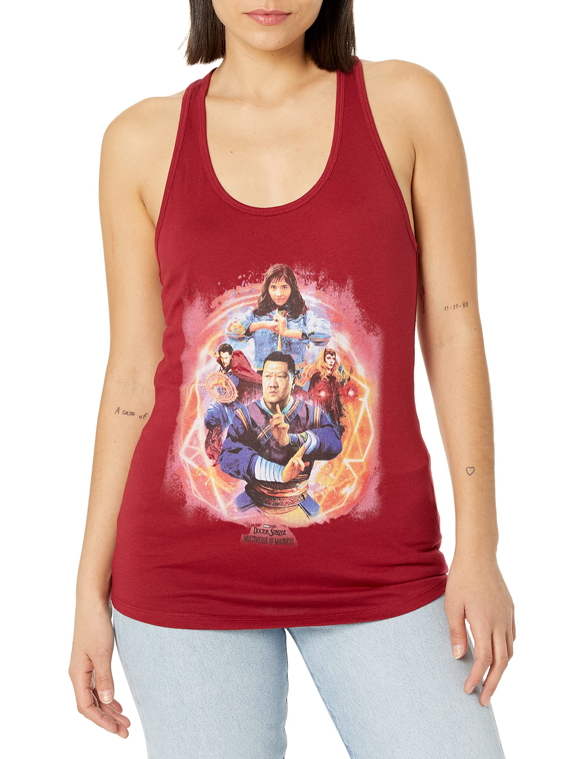 Marvel Dr. Strange Multiverse of Madness Women's Racerback Tank Top - Soft Breathable Workout Shirt for Gym, Yoga & Cosplay