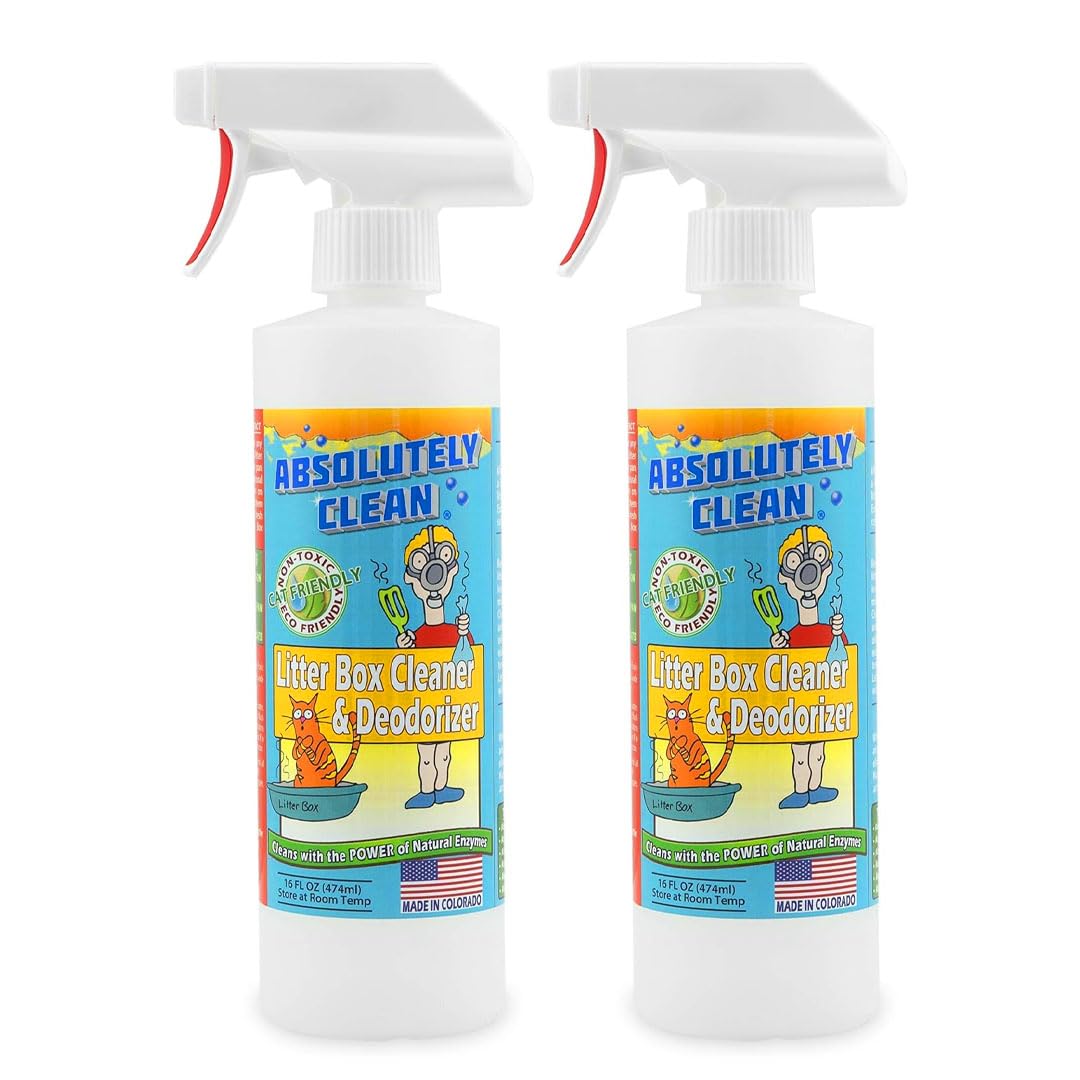 Premium Litter Box Cleaner & Deodorizer - Fast Odor Eliminator for Cat Urine & Feces | Neutralizes Air & Box Smells | Extends Litter Life | Ideal for Multi-Cat Homes & Small Spaces