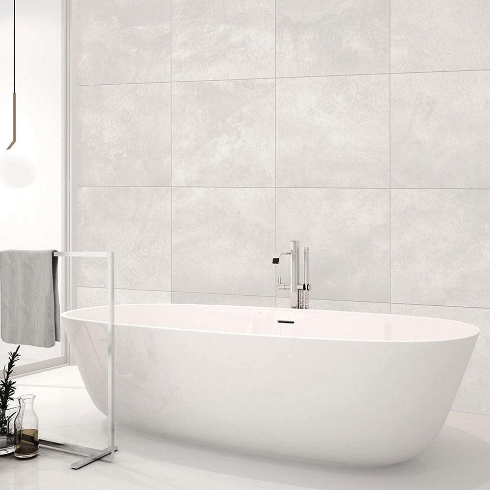 Premium Key West White 600x600mm Matte Porcelain Floor Tile - Perfect for Bathroom, Kitchen & Living Room Renovations