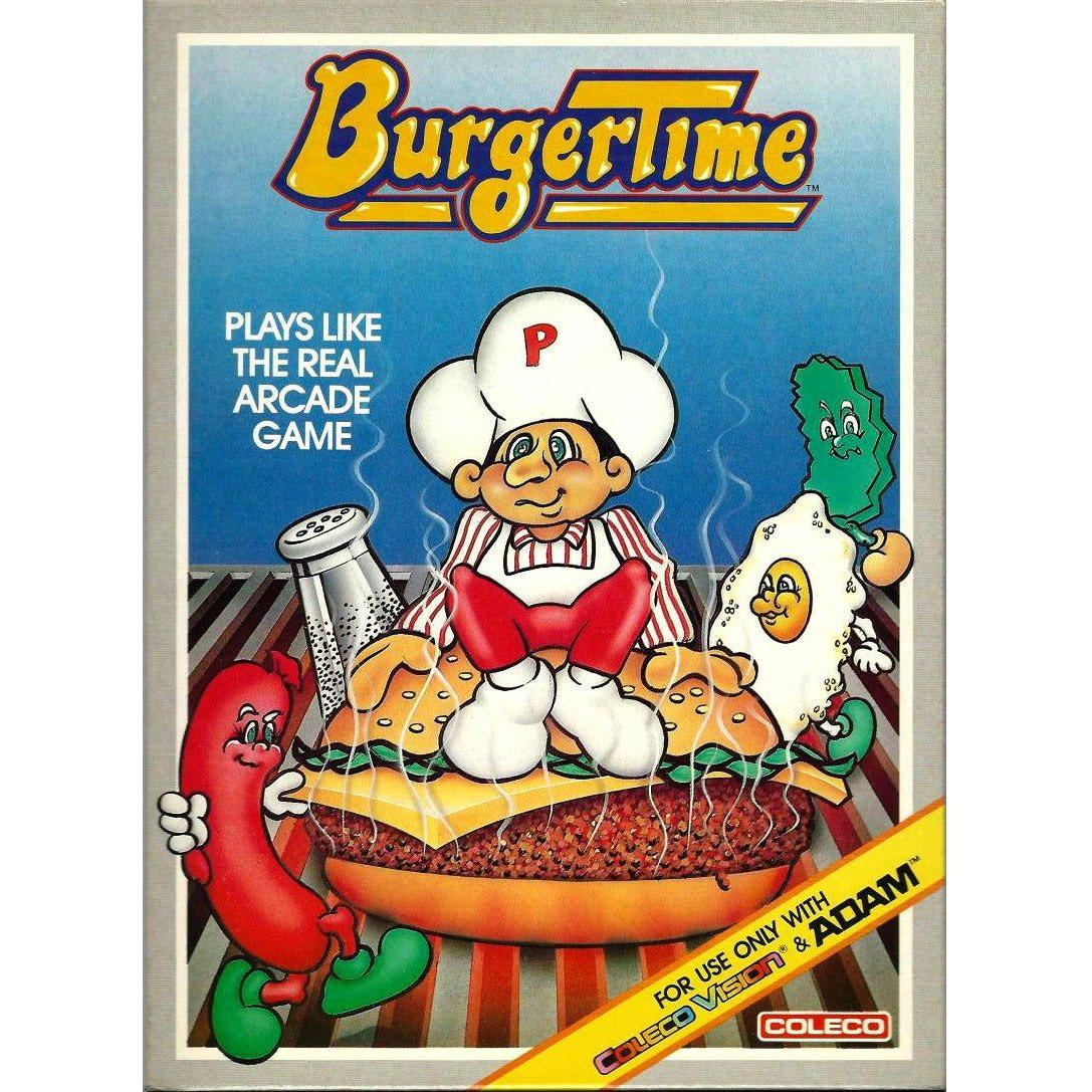 ColecoVision Burger Time Retro Game Cartridge - Classic Arcade Video Game for ColecoVision Console | Perfect for Gaming Enthusiasts & Collectors
