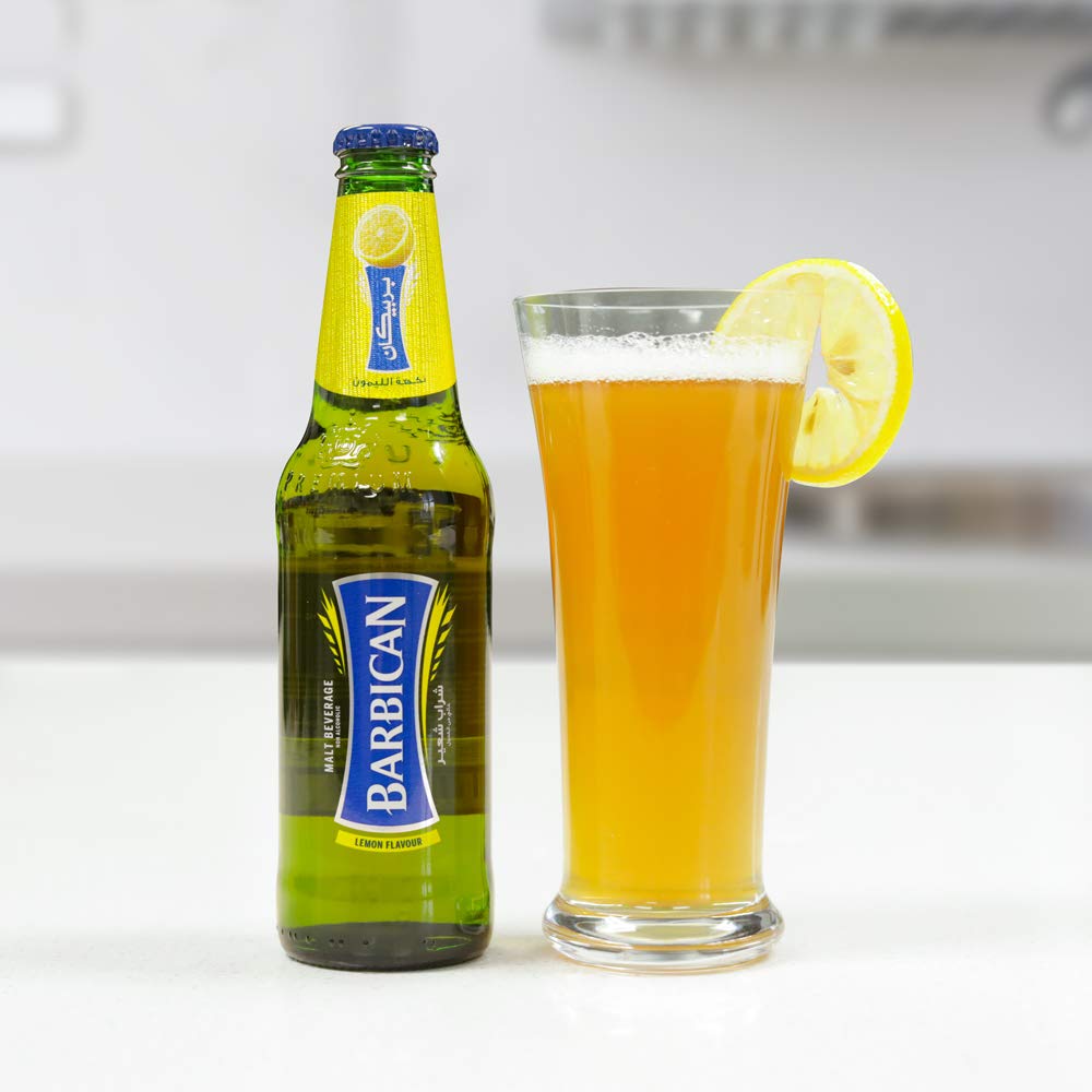 Barbican Lemon Non-Alcoholic Drink - 11.1 fl. Oz (330ml) Cans, Pack of 24 - Refreshing Beverage for Parties, BBQs & Healthy Lifestyle