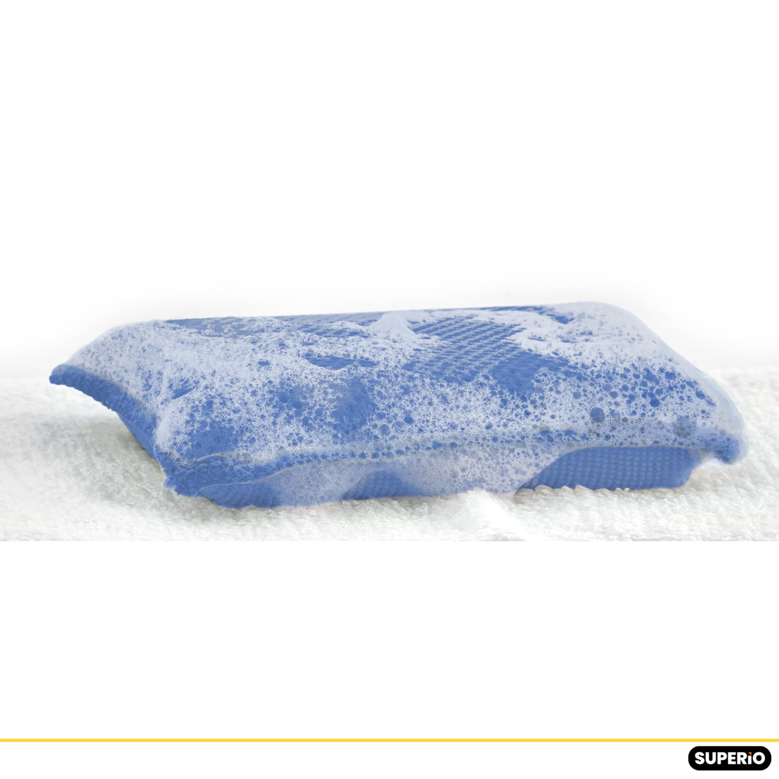 **Non-Scratch Microfiber Sponges for Dishes – Heavy Duty Kitchen Sponge Scrubber – Multi-Purpose Cleaning Supplies – Pack of 1 – Perfect for Pots, Pans, Countertops & More**