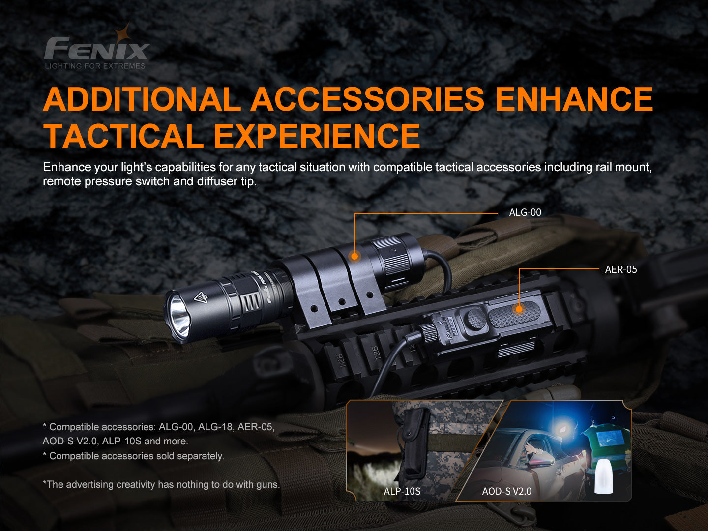 Fenix PD36 TAC Tactical Flashlight 3000 Lumens - Rechargeable LED Flashlight for Camping, Hiking, Emergency & Outdoor Adventures