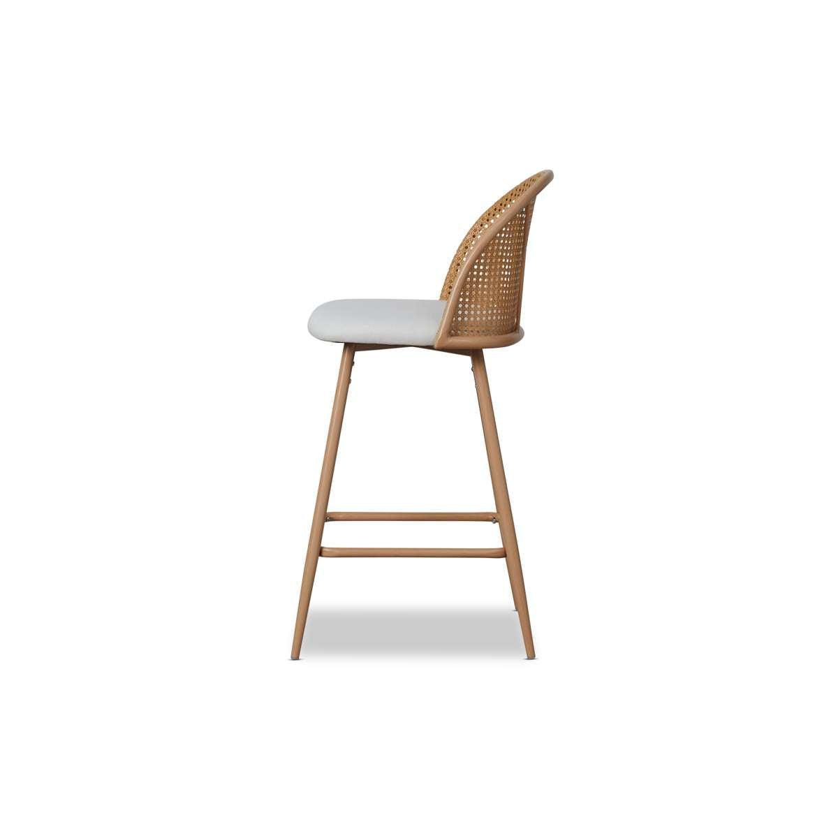 Avila Bar Stool - Natural Wood Counter Height Stool for Kitchen Island, Breakfast Bar & Home Decor | Comfortable & Stylish Seating