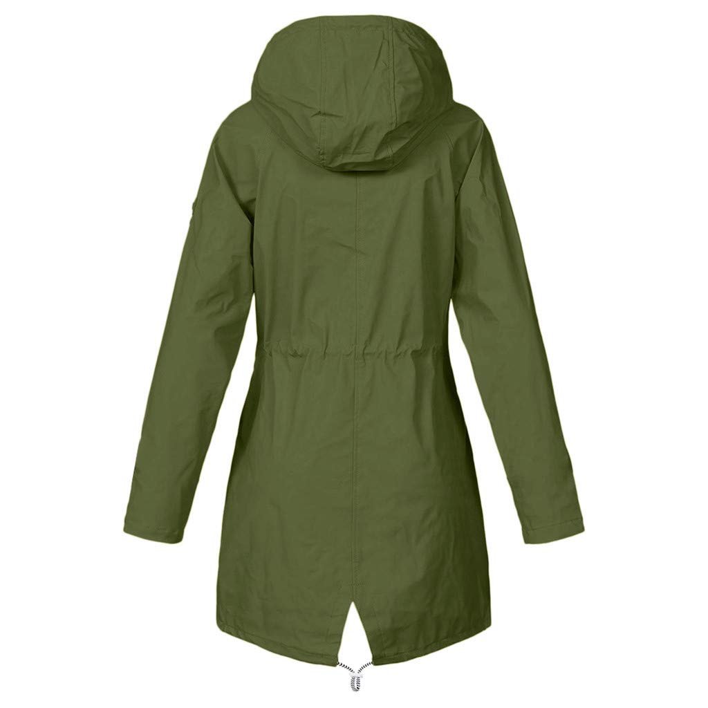 Waterproof Raincoat for Women - Plus Size Loose Fit Hooded Windproof Jacket for Outdoor Work & Fashion | Perfect for Commuting, Hiking & Rainy Days
