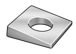 M8 Square Washer (Pack of 10) - Heavy Duty Flat Washers for Furniture, Machinery & Automotive Use - Rust-Resistant Metal Washers for Secure Fastening