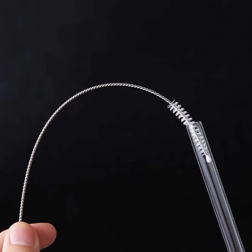 12 Inch Extendable Straw Cleaner Brush - 4/8/10/12/16mm Diameter for Pipes, Tubes, Sippy Cups & Bottles (10 Pack) | Perfect for Reusable Straws, Baby Bottles & Travel Drinkware Cleaning
