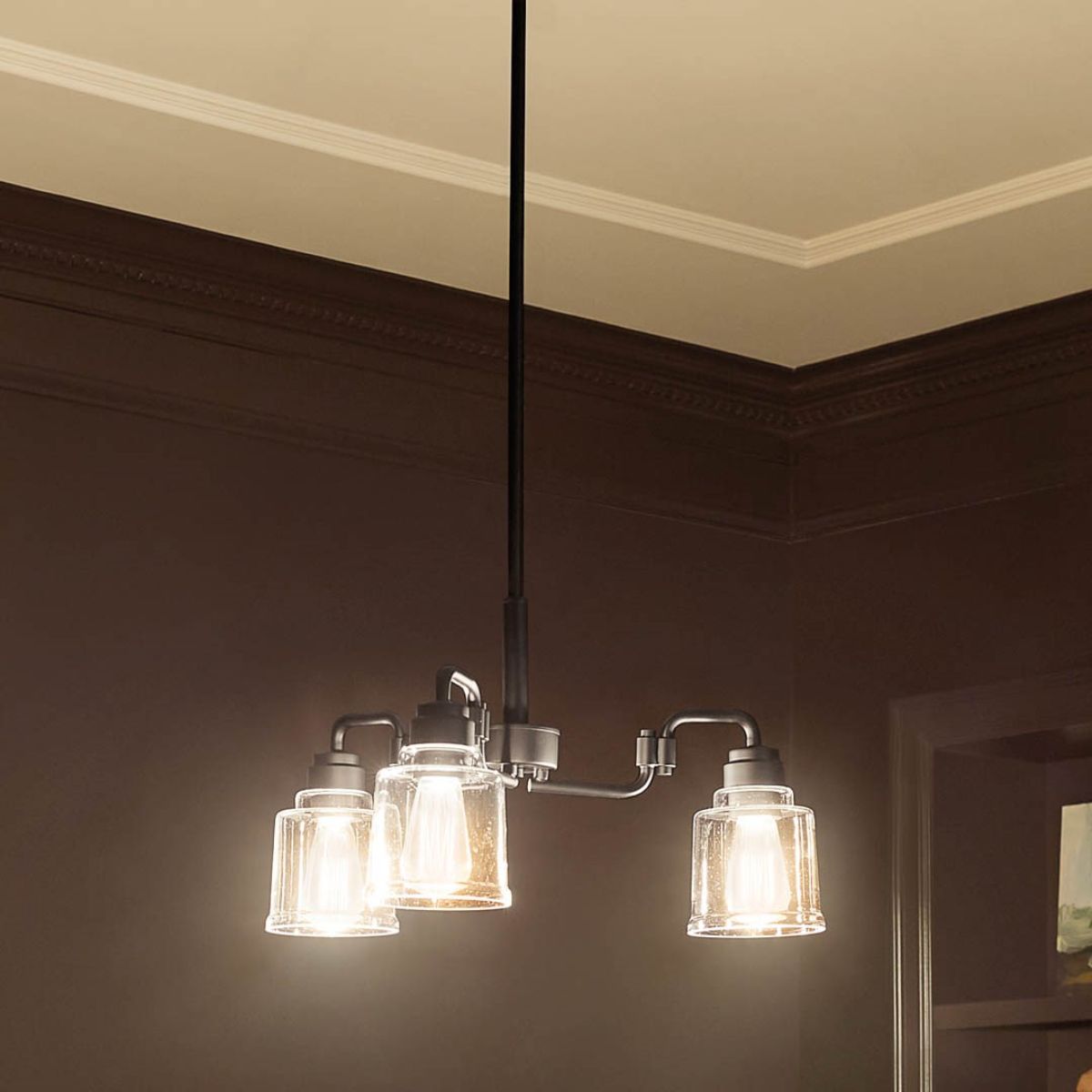 Elegant Aivian Crystal Chandelier - Modern Ceiling Light Fixture for Dining Room, Living Room & Bedroom Decor | Energy Efficient LED Lighting