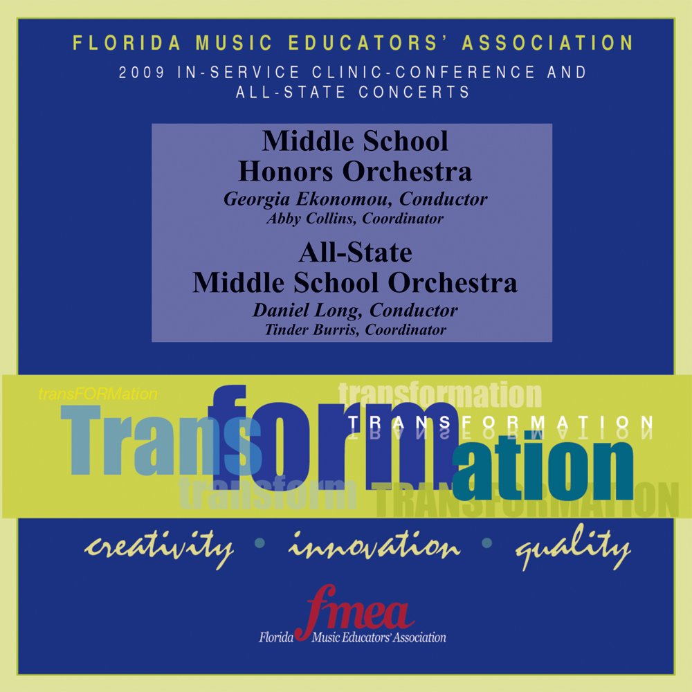 2009 Florida Music Educator's Association Middle School Honors & All-State Orchestra T-Shirt - Official Concert Performance Apparel for Student Musicians