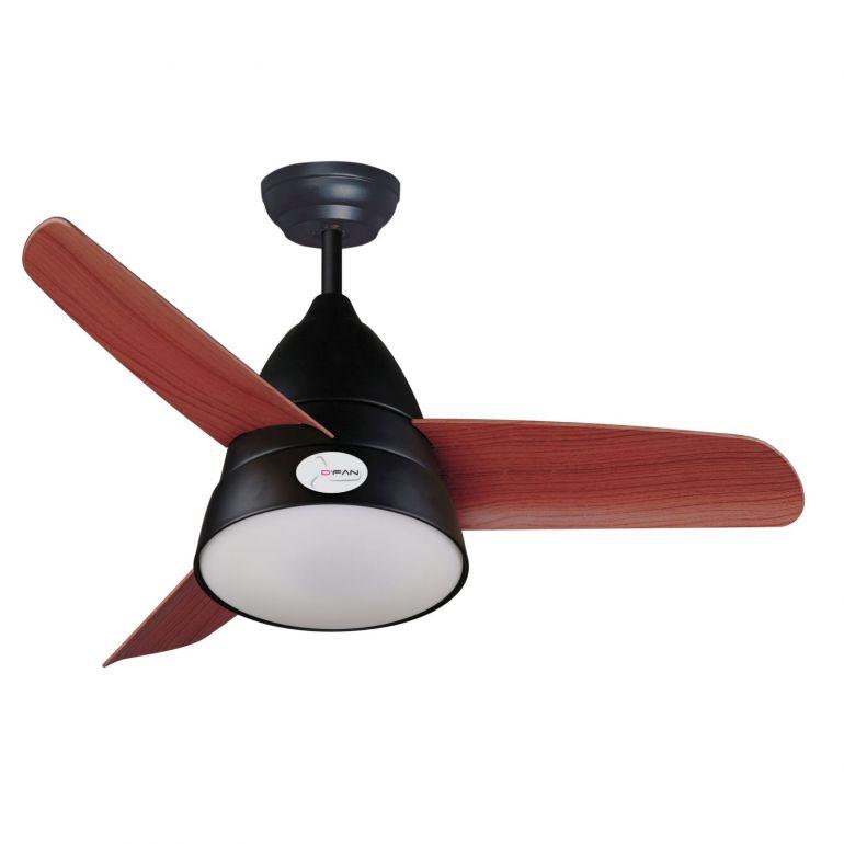 D'Fan 5013BW 36 Inch Indoor/Outdoor Ceiling Fan with Remote Control - Perfect for Bedroom, Living Room, Patio & Covered Porch
