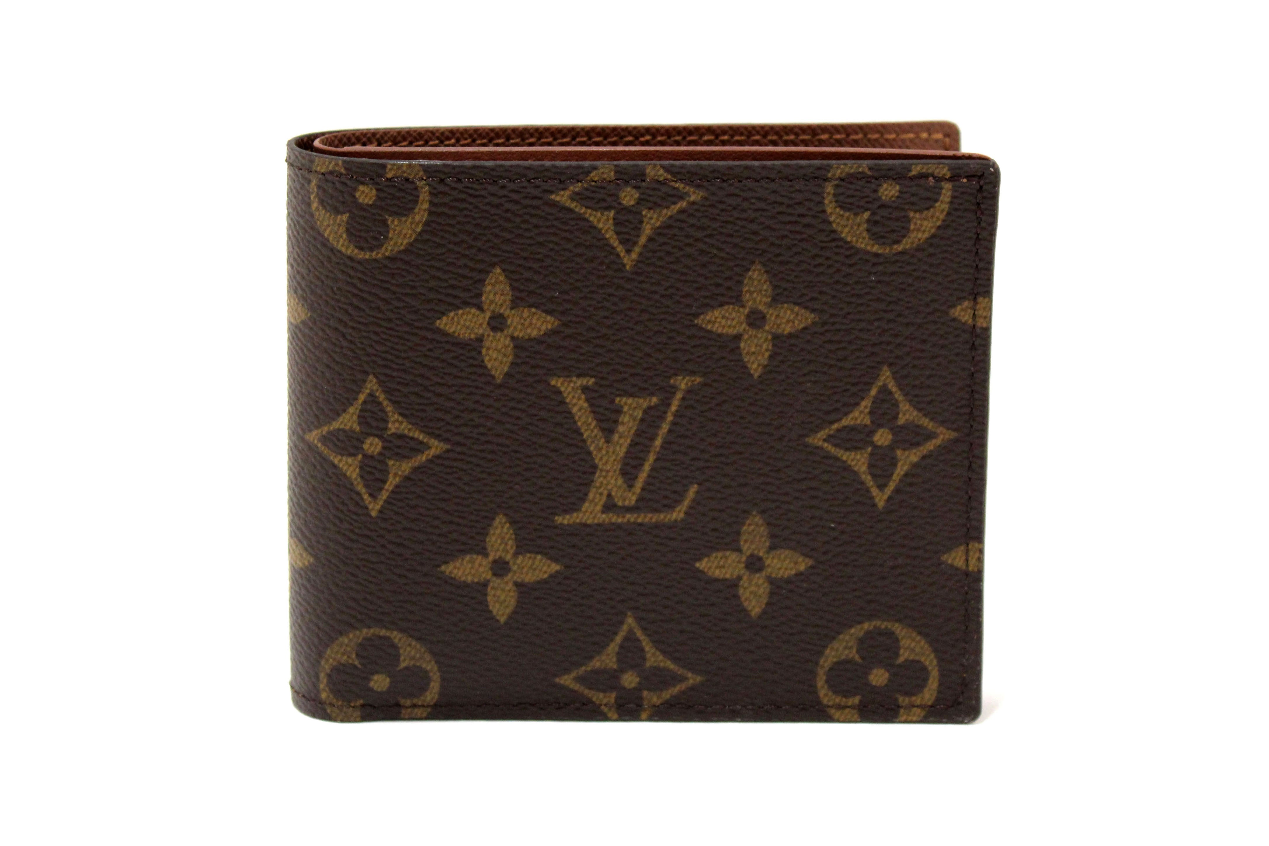Authentic Louis Vuitton Monogram Marco Men's Wallet - Genuine Leather Luxury Bifold Wallet for Men - Perfect for Everyday Use, Business & Travel