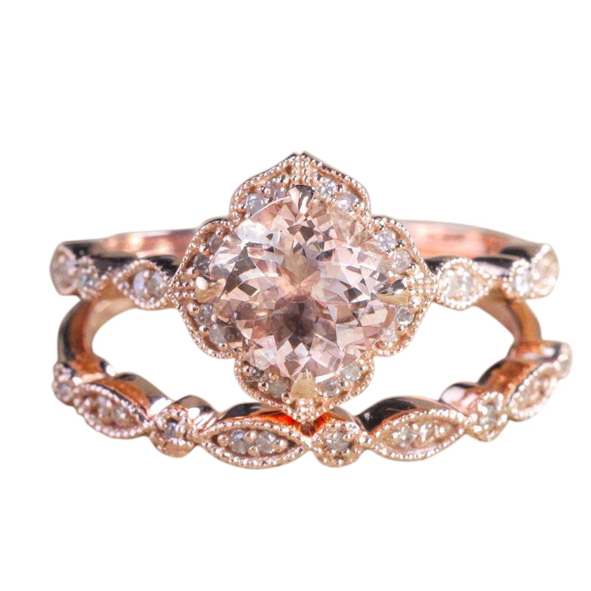 0.25 Carat Art Deco Style Black Diamond Wedding Ring - 18k Gold Plated Engagement Band for Women - Perfect for Bridal, Anniversary & Special Occasion Gifts