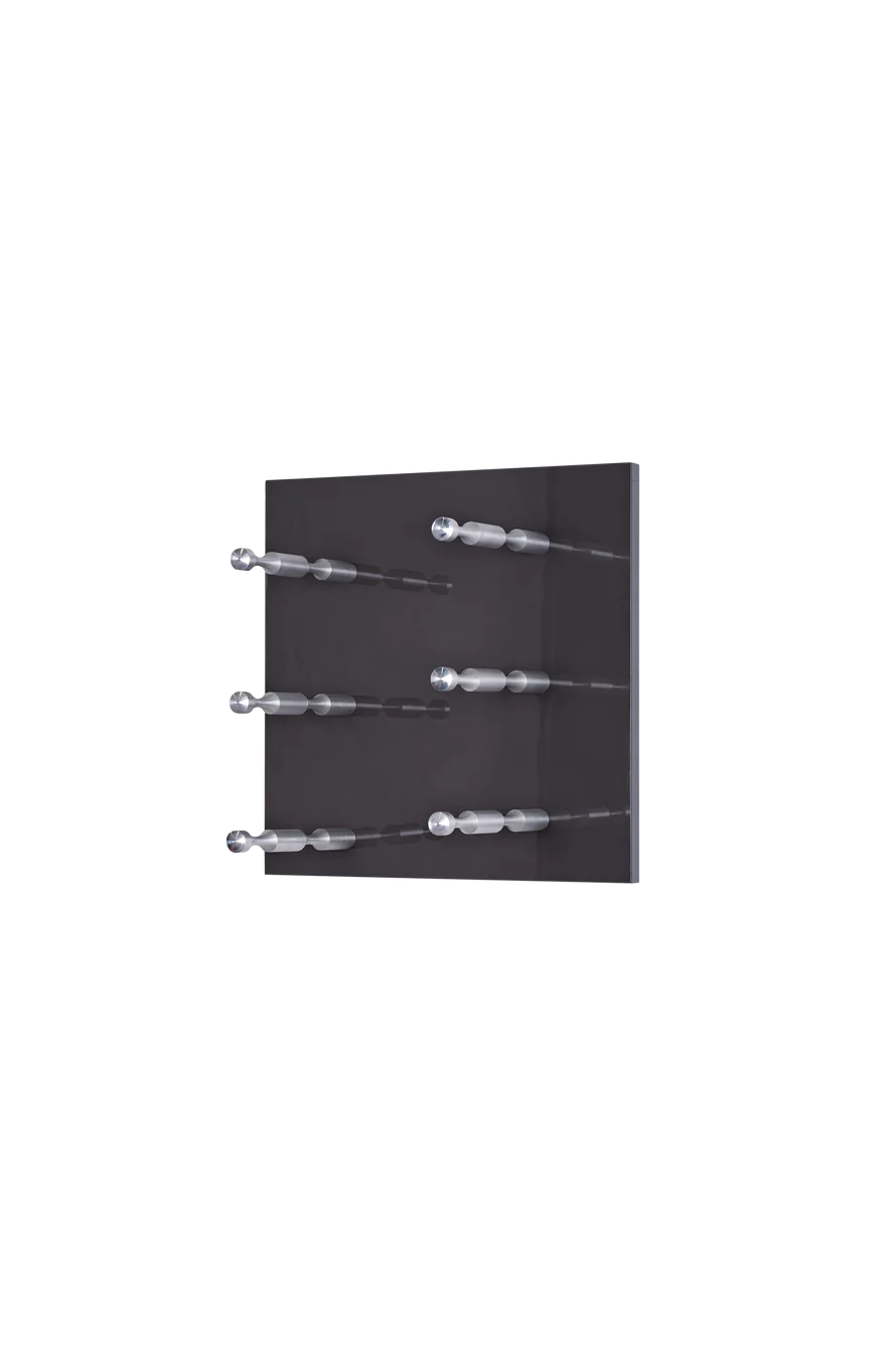 Kessick Wine as Art 14x14 High Gloss Panel Wine Rack - Modern Wall Mounted Wine Storage for Kitchen, Dining Room & Home Bar Decor