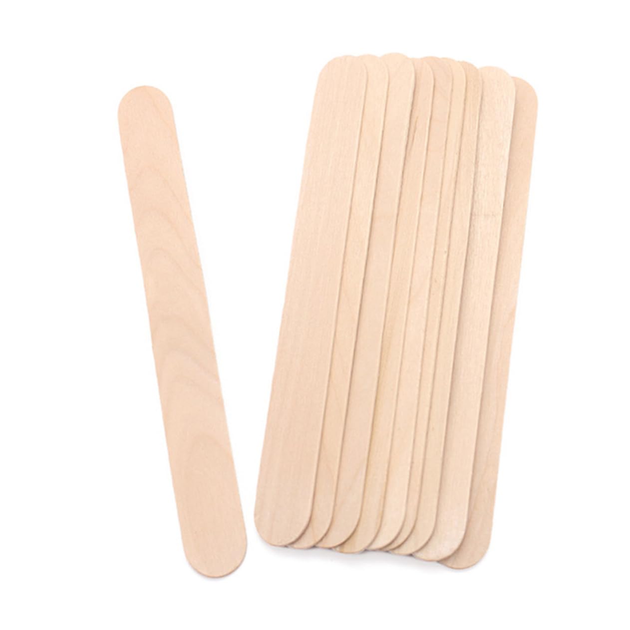100pcs Wooden Facial Hair Removal Tool Set - Natural Dermaplaning Scraper, Exfoliating Beauty Care Stick for Smooth Skin - Perfect for Eyebrow Shaping & At-Home Spa Treatments
