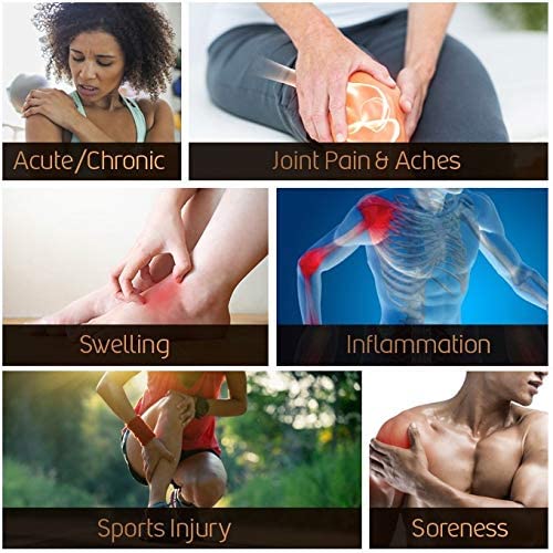 7 in 1 Accusage Compression Wrap - Adjustable Support for Knee, Elbow, Ankle & More - Ideal for Sports, Recovery & Pain Relief