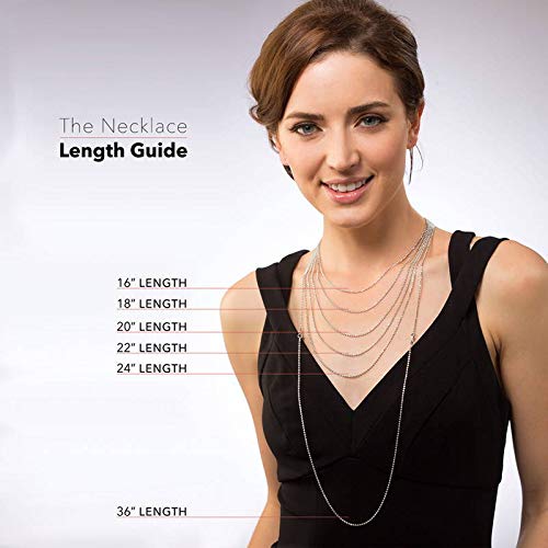 Vintage Art Deco Sterling Silver Cubic Zirconia CZ Necklace & Earrings Set for Women - Rhodium Plated Milgrain Jewelry - Perfect for Weddings, Parties & Evening Events