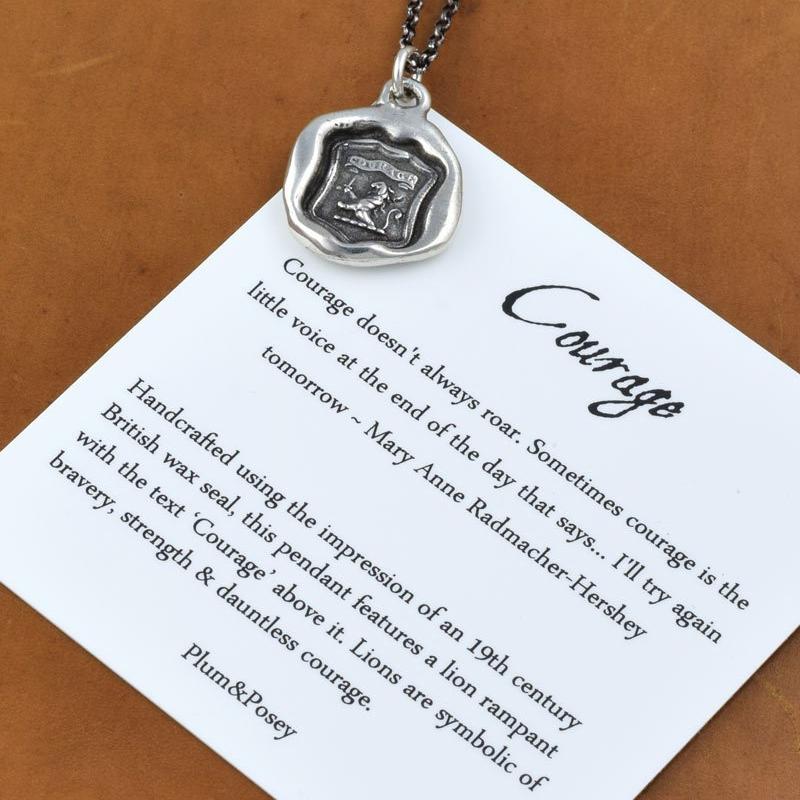 Courage Necklace for Women - Lion Rampant Pendant with Sterling Silver Chain - Inspirational Jewelry Gift for Strength and Confidence - Perfect for Everyday Wear, Special Occasions & Motivational Gifts