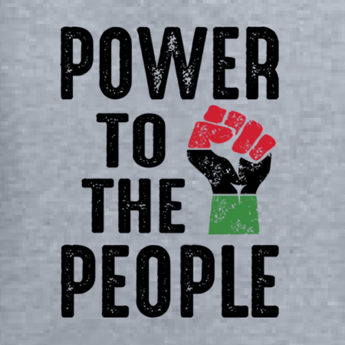 Wild Bobby Power to The People Black Pride Women's Graphic Long Sleeve T-Shirt - Black History Month & Civil Rights Apparel for Women - Perfect for Protests, Activism & Everyday Empowerment Wear