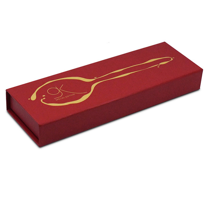 Premium Gray Kunz Spoon Limited Edition - 14K Gold Plated Fine Dining Utensil for Chefs & Home Cooks - Perfect for Gourmet Cooking, Plating & Food Presentation