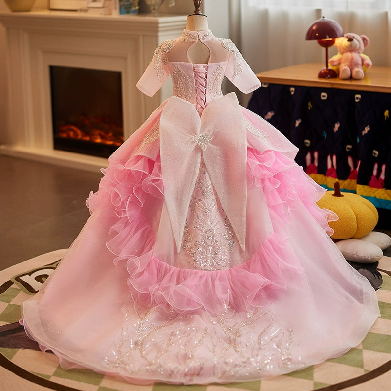 Sparkly Flower Girl Dress for Toddlers - Sequined Pageant & Birthday Princess Gown | Perfect for Weddings, Pageants & Special Occasions
