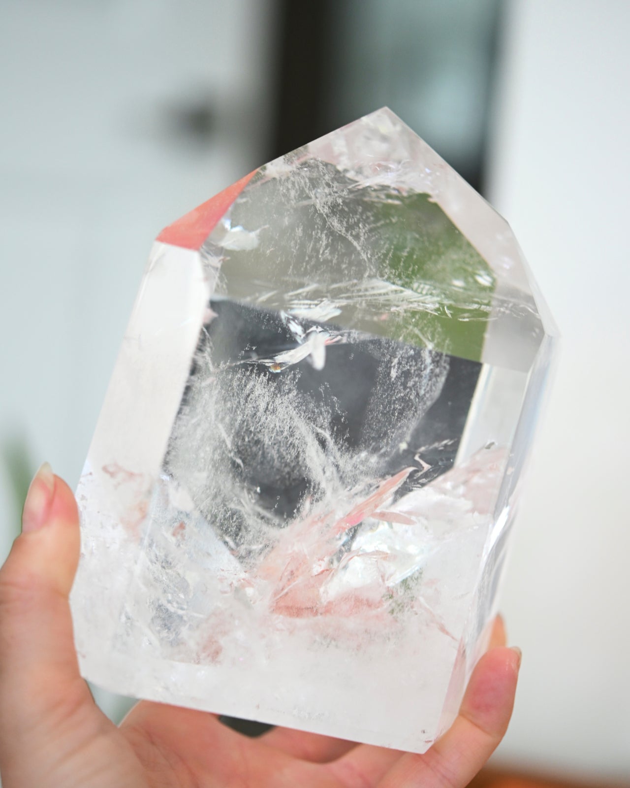 Healing Chunky Clear Quartz Crystal Tower - 4.1lbs Natural Stone for Meditation, Reiki, Home Decor & Spiritual Gifts