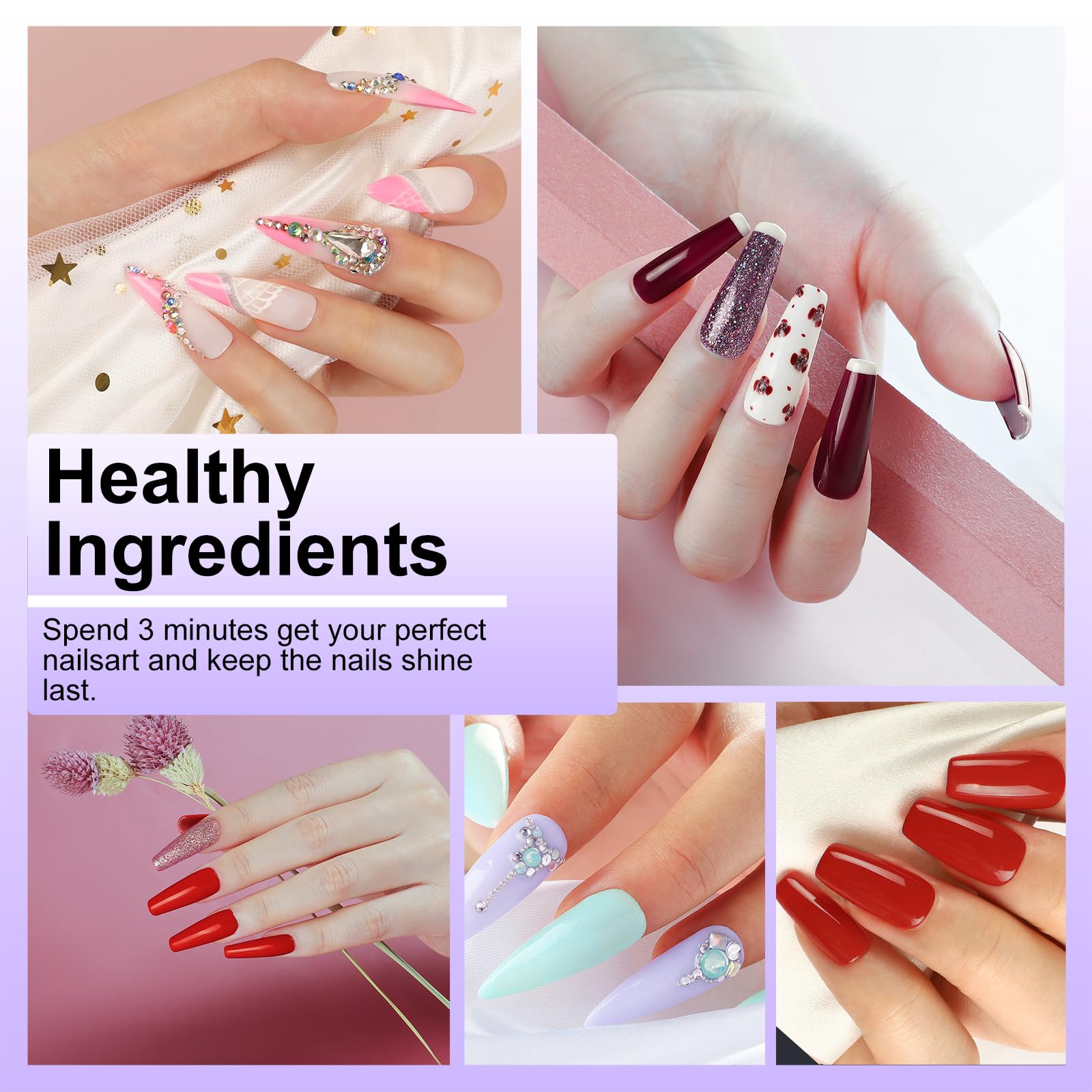 Professional Gel Nail Polish Kit with UV LED Nail Dryer & Electric Nail Drill - Complete DIY Manicure Set for Home Salon & Nail Art | Perfect for At-Home Nail Care, Salon Professionals & Gift Giving